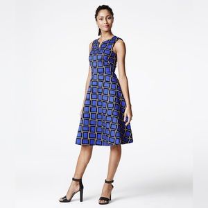 The limited abstract Print Dress Sz. US 6, blue-purple